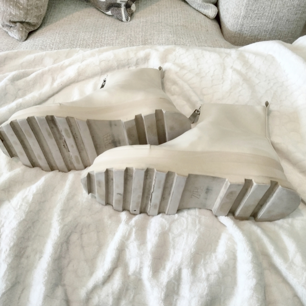 Zara flat ankle boots with zip TRF - Picture 7 of 8